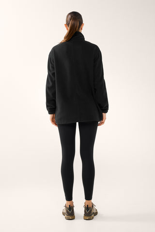 TERRITORY KANGA POCKET HALF-ZIP THERMALITE SWEATER BLACK