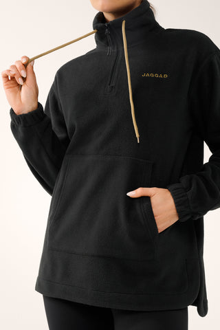 TERRITORY KANGA POCKET HALF-ZIP THERMALITE SWEATER BLACK