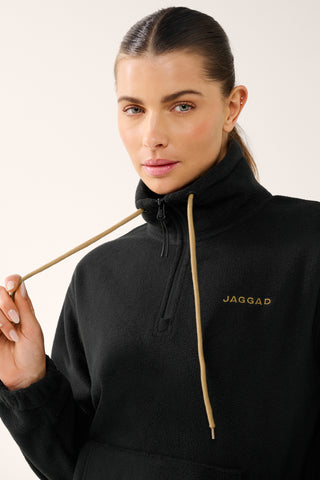 TERRITORY KANGA POCKET HALF-ZIP THERMALITE SWEATER BLACK