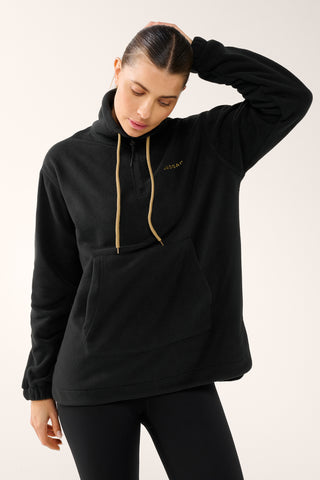 TERRITORY KANGA POCKET HALF-ZIP THERMALITE SWEATER BLACK