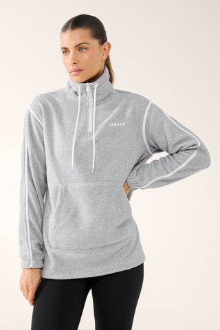 TERRITORY KANGA POCKET HALF-ZIP THERMAFLEECE LITE GREY