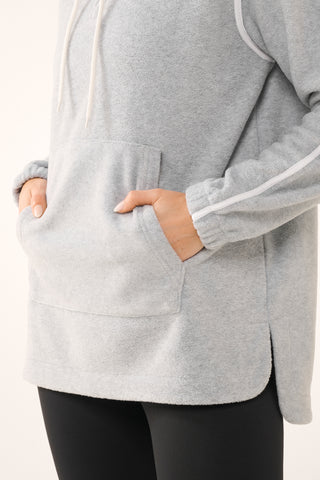 TERRITORY KANGA POCKET HALF-ZIP THERMAFLEECE LITE GREY