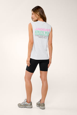 HEIGHTS BOXY TANK WHITE MARLE