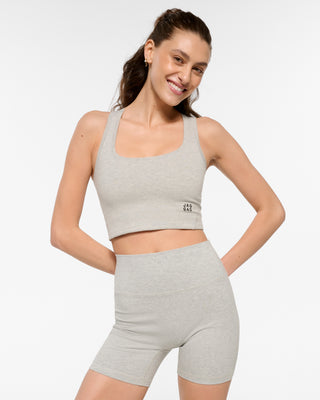 ELEMENT ACTIVCOMFORT CROP TANK GREY MARLE