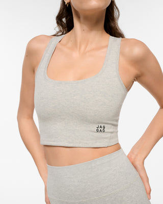 ELEMENT ACTIVCOMFORT CROP TANK GREY MARLE