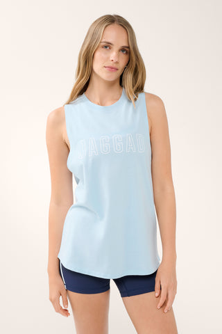 CLASSIC KEYLINE COTTON TANK BABY BLUE