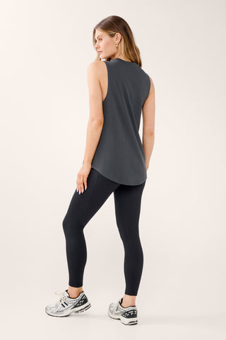 FUSION BLOCK COTTON TANK GRAPHITE