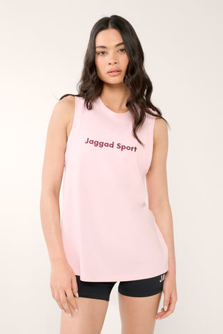 RIO PIQUE MUSCLE TANK CHALK PINK