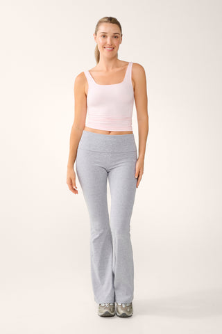 WANDER SQUARE NECK SOFT TANK BARELY PINK
