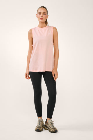 REPLAY BANDED TANK CHALK PINK