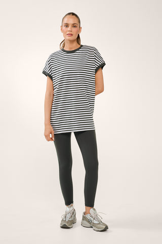 ELEMENT EXAGGERATED BOX-CUT TANK GRAPHITE STRIPE