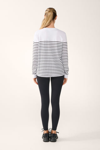 LAGUNA LONG SLEEVE TEE WHITE & BLACK