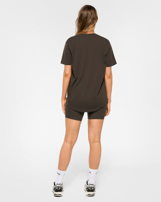 CLASSIC STACK TEE COFFEE BEAN