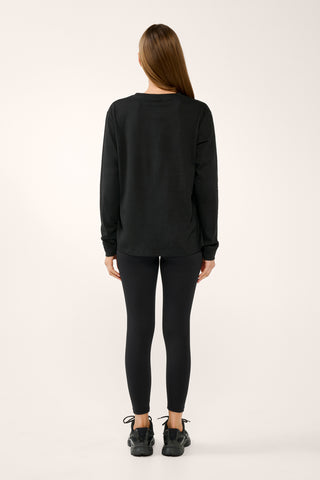 CLASSIC KEYLINE LONG SLEEVE TEE BLACK
