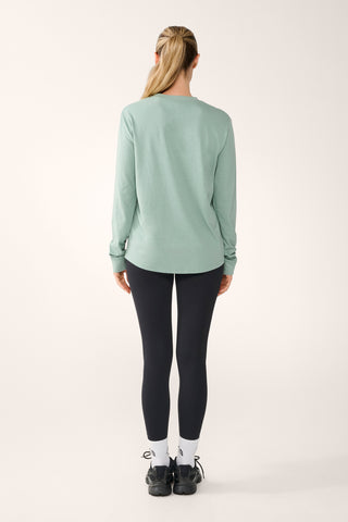 CLASSIC KEYLINE LONG SLEEVE TEE SAGE