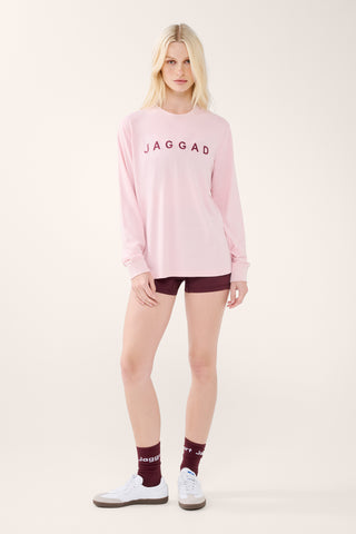 BLOCK CLASSIC LONG SLEEVE TEE CHALK PINK
