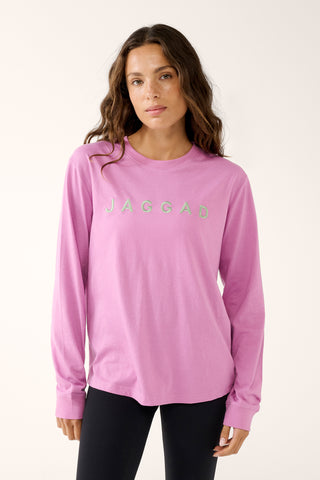 BLOCK CLASSIC LONG SLEEVE TEE FUCHSIA