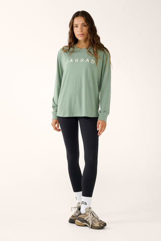 BLOCK CLASSIC LONG SLEEVE TEE GRANITE