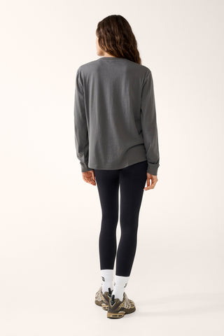 BLOCK CLASSIC LONG SLEEVE TEE STEEL