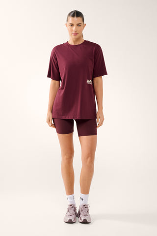 SPORTSWEAR OVERSIZED TEE CHERRY