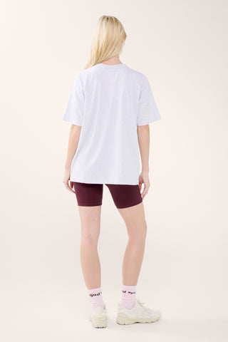 DOWNTOWN BOXY TEE WHITE MARLE