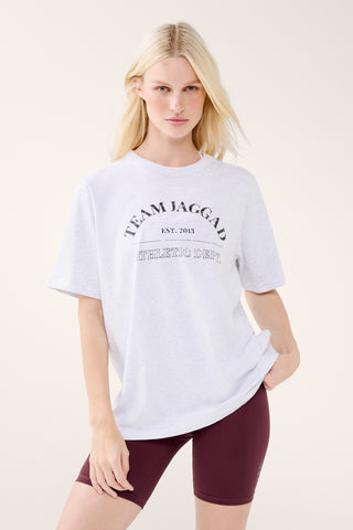 DOWNTOWN BOXY TEE WHITE MARLE