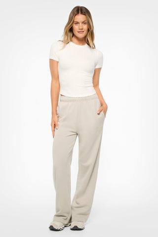 RUE FITTED RIB TEE WHITE