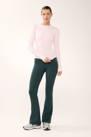 TERRAIN FITTED BASELAYER LONG SLEEVE TOP BARELY PINK