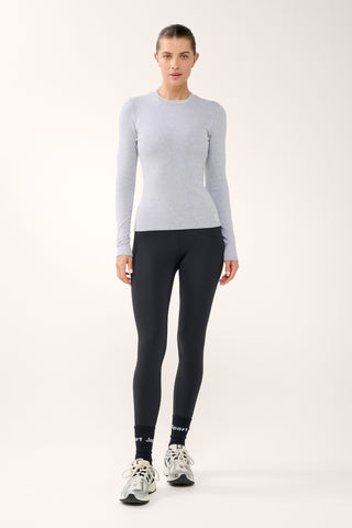 TERRAIN FITTED BASELAYER LONG SLEEVE TOP GREY MARLE
