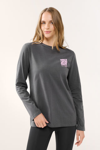 PENINSULA PRIMARY LONG SLEEVE TEE GRAPHITE