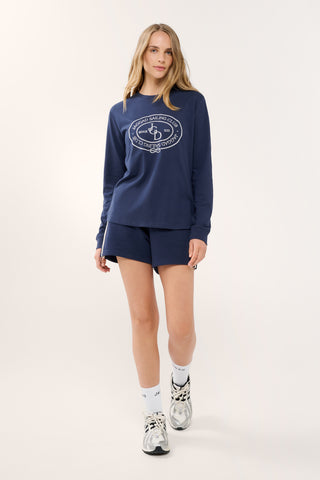 NEWPORT CLASSIC LONG SLEEVE TEE NAVY