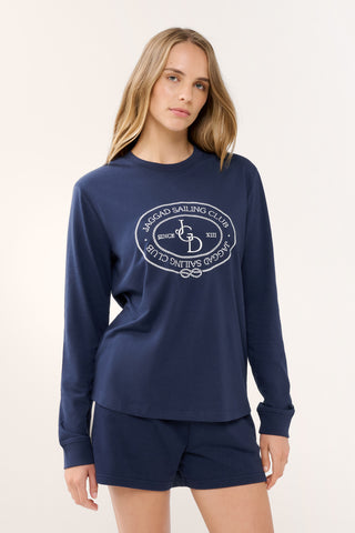 NEWPORT CLASSIC LONG SLEEVE TEE NAVY
