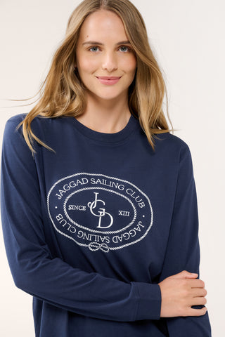 NEWPORT CLASSIC LONG SLEEVE TEE NAVY
