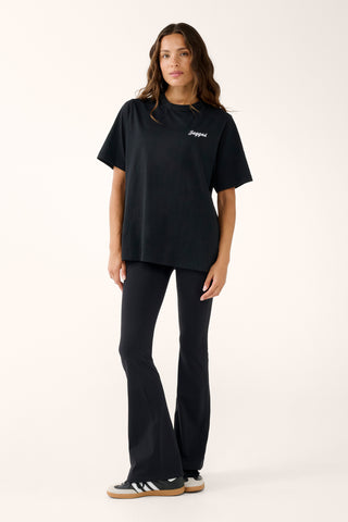 VALLEY BOXY TEE BLACK