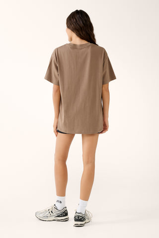 VALLEY OVERSIZED POCKET TEE COCOA