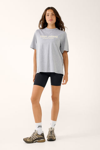 COLLEGE DIVISION BOXY TEE GREY MARLE