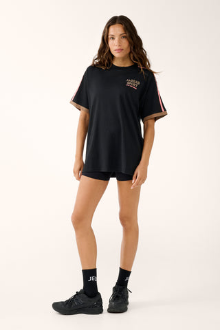 MOVE REST REPEAT OVERSIZED TEE BLACK