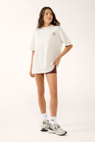GRADUATE STAPLE TEE OATMEAL MARLE