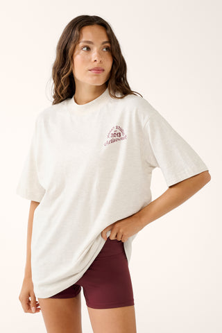 GRADUATE STAPLE TEE OATMEAL MARLE