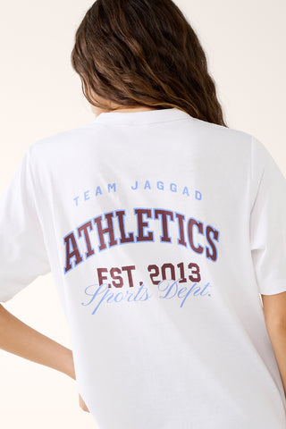 GRADUATE BOXY TEE WHITE