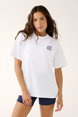 GRADUATE BOXY TEE WHITE