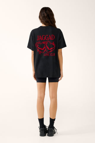 LOVE CLUB OVERSIZED TEE BLACK