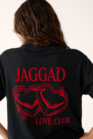 LOVE CLUB OVERSIZED TEE BLACK