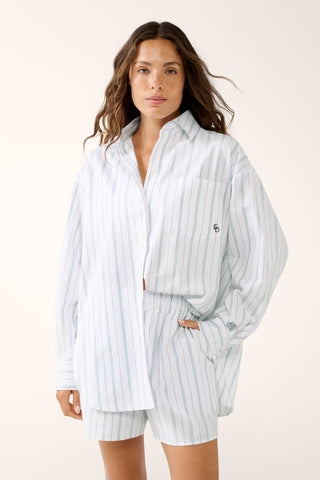 SUMMER CLUB OVERSIZED SHIRT SAGE