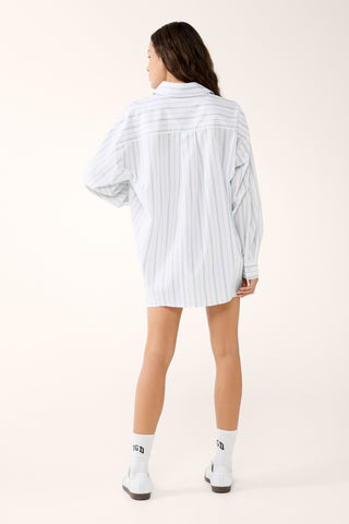 SUMMER CLUB OVERSIZED SHIRT SAGE
