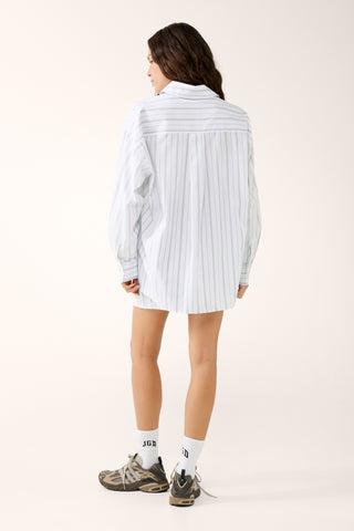 SUMMER CLUB OVERSIZED SHIRT SAGE