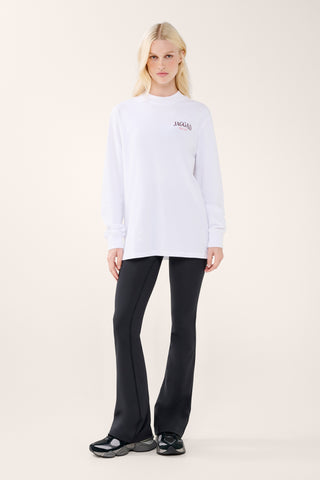 RACQUET CLUB OVERSIZED LONG SLEEVE TEE WHITE