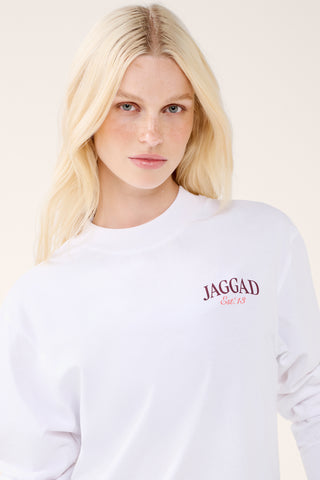 RACQUET CLUB OVERSIZED LONG SLEEVE TEE WHITE