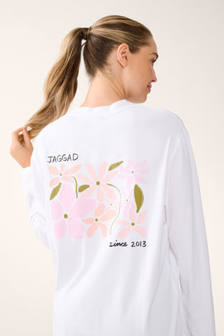 RITZ ICON LONG SLEEVE TEE WHITE