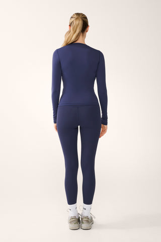WANDER SOFT LONG SLEEVE TOP DARK NAVY